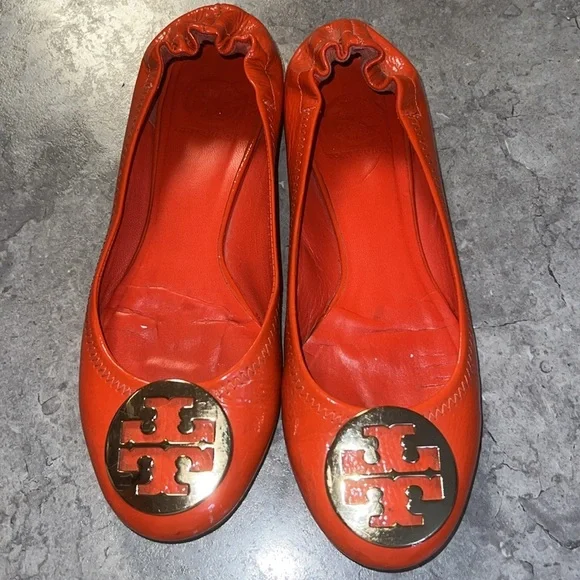 Tory Burch Miller Orange Flats 🥿 - Picture 2 of 6